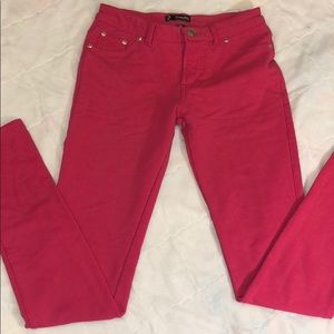 Pink Jean leggings size M